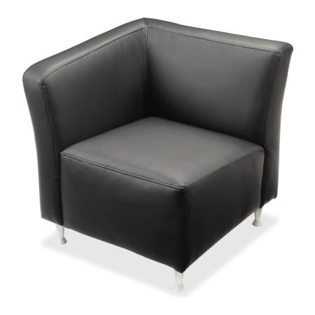 Lorell Lorell Right Corner Leather Guest Seating - Fuze Modular Series LLR86918